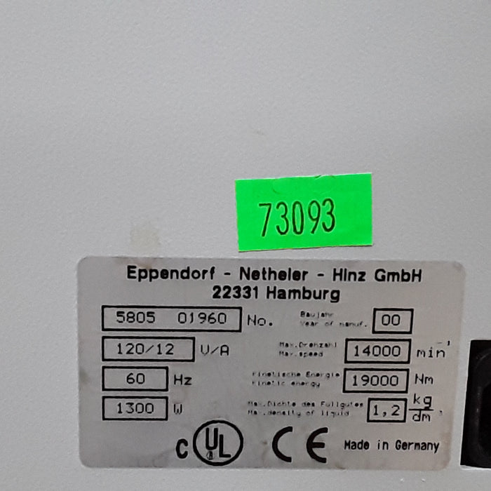 Eppendorf 5804R Refrigerated Centrifuge