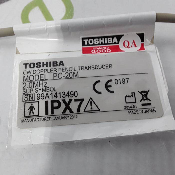 Toshiba Pc-20m 2 MHz CW Pencil Transdcuer