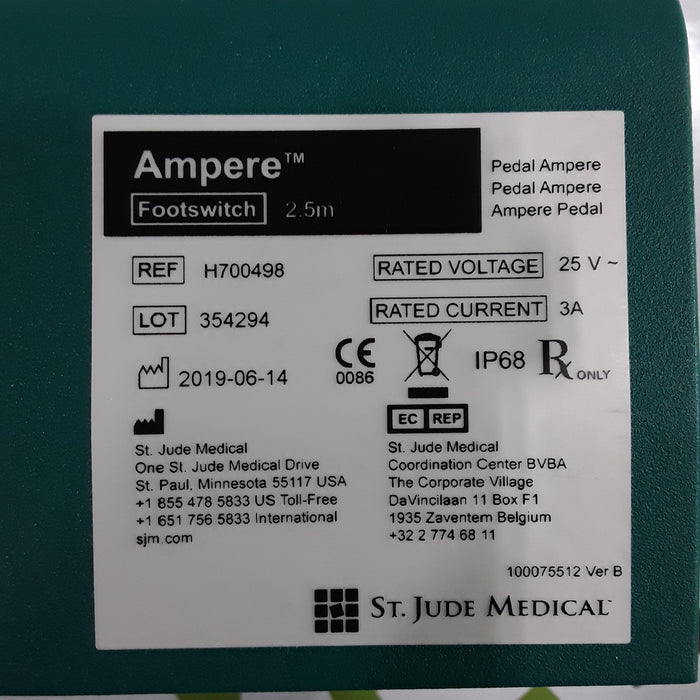 St. Jude Medical, Inc. Ampere Footswitch