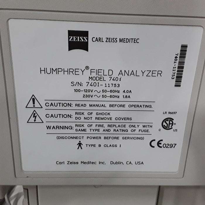 Carl Zeiss 740i Humphrey Field Analyzer
