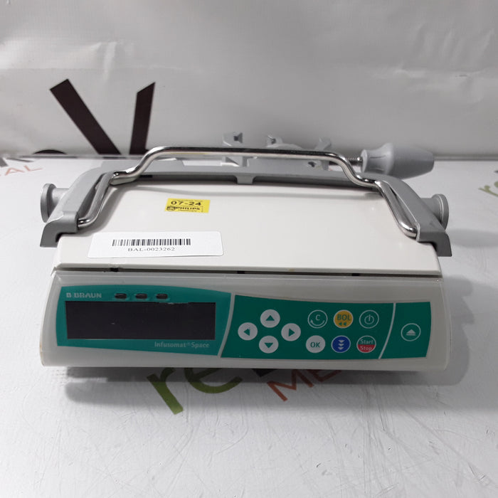 B. Braun Infusomat Space w/Pole Clamp Infusion Pump