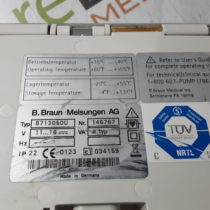 B. Braun Infusomat Space w/Pole Clamp Infusion Pump