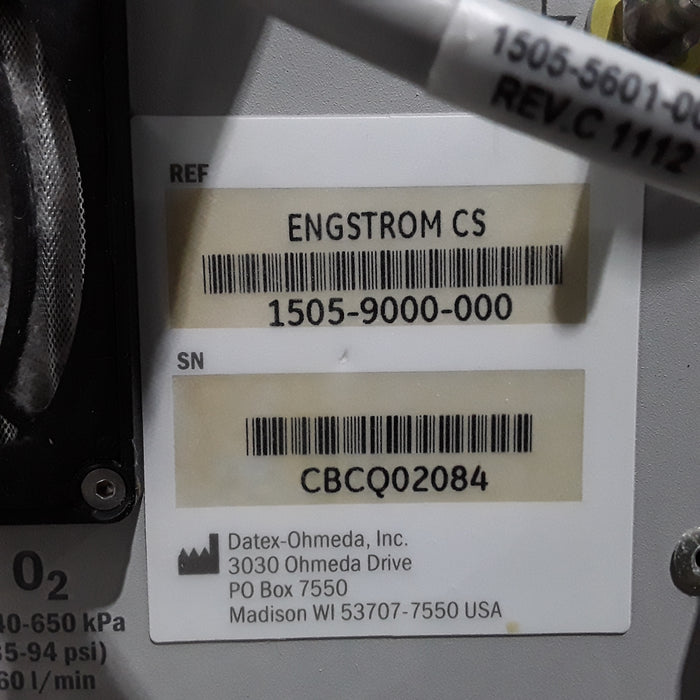 GE Healthcare Engstrom Carestation Ventilator