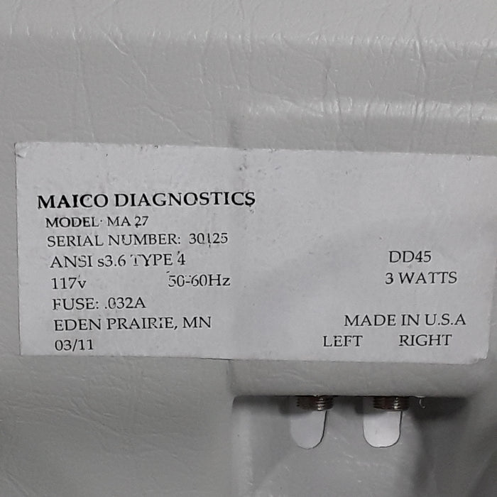 Maico MA27 Air Conduction Audiometer