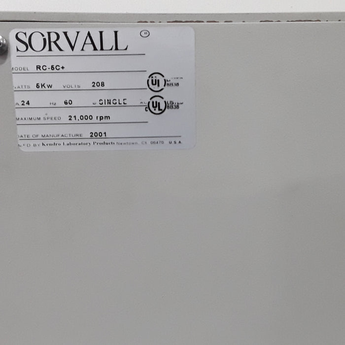 Sorvall RC-5C+ Refrigerated Superspeed Centrifuge