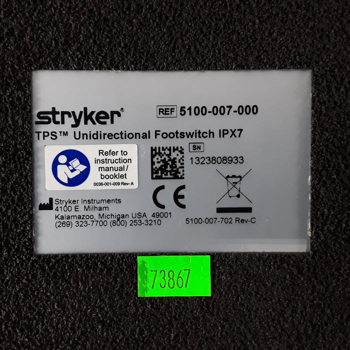 Stryker TPS 5100-7 Footswitch