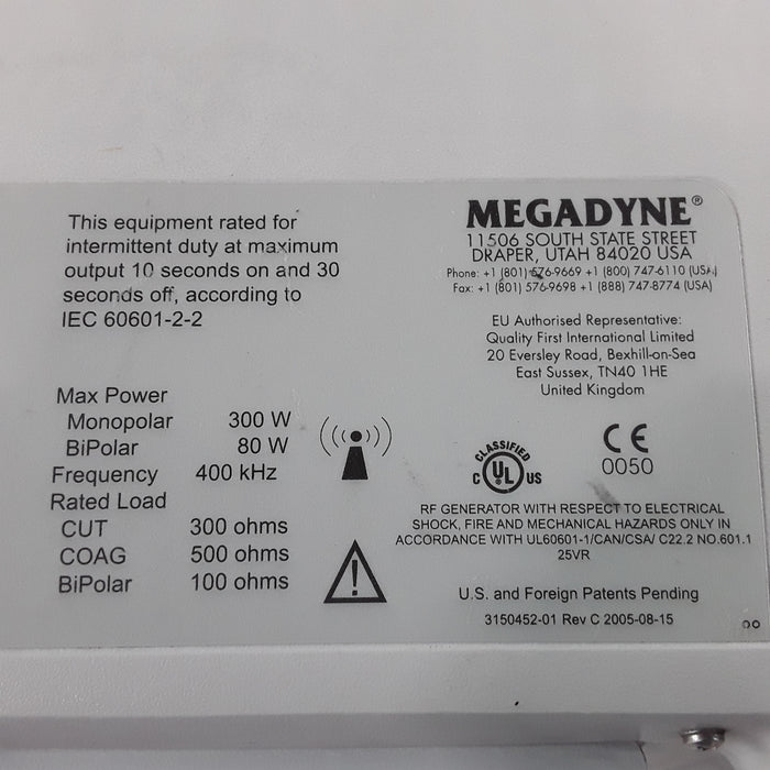 Megadyne Mega Power Electrosurgical Unit