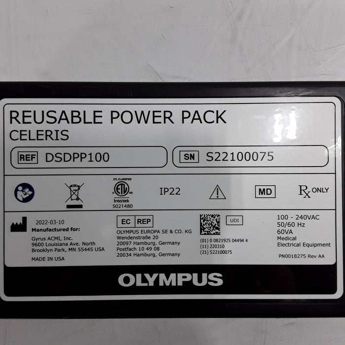 Olympus Celeris Reusable Power Pack