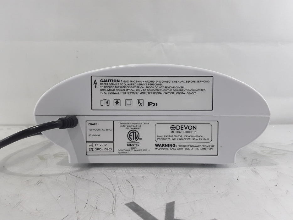 Devon Medical CircuFlow Model 5150 Sequential Compression System