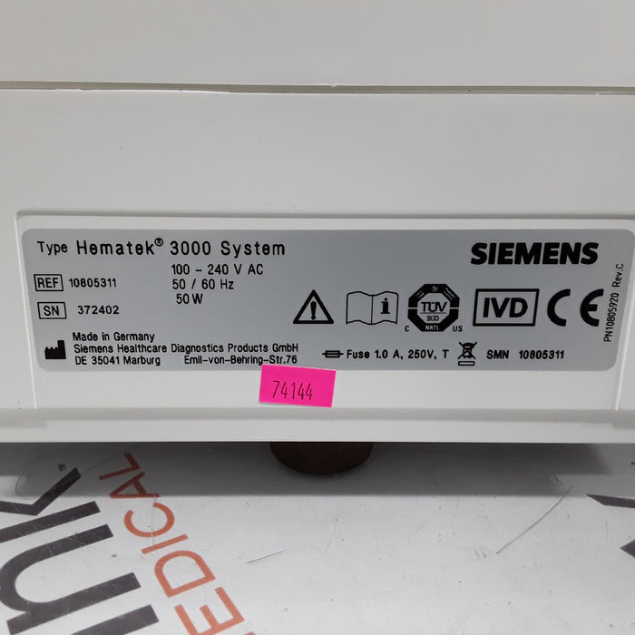 Siemens Hematek 3000 Slide Stainer