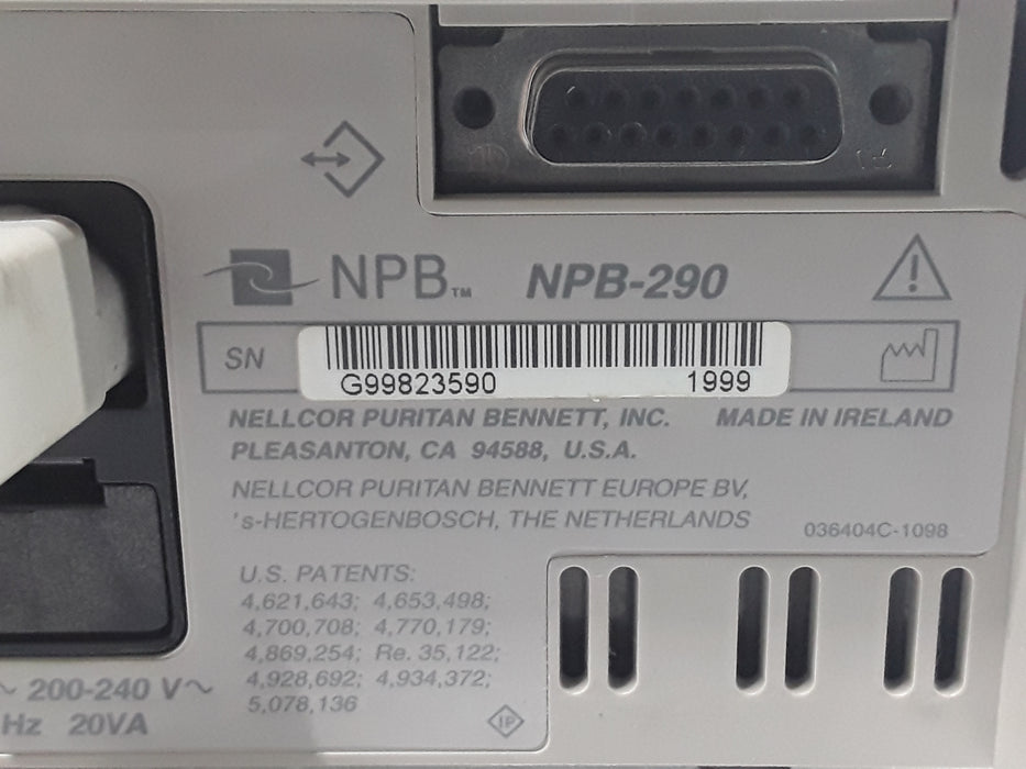 Puritan Bennett NPB-290 Pulse Ox Monitor