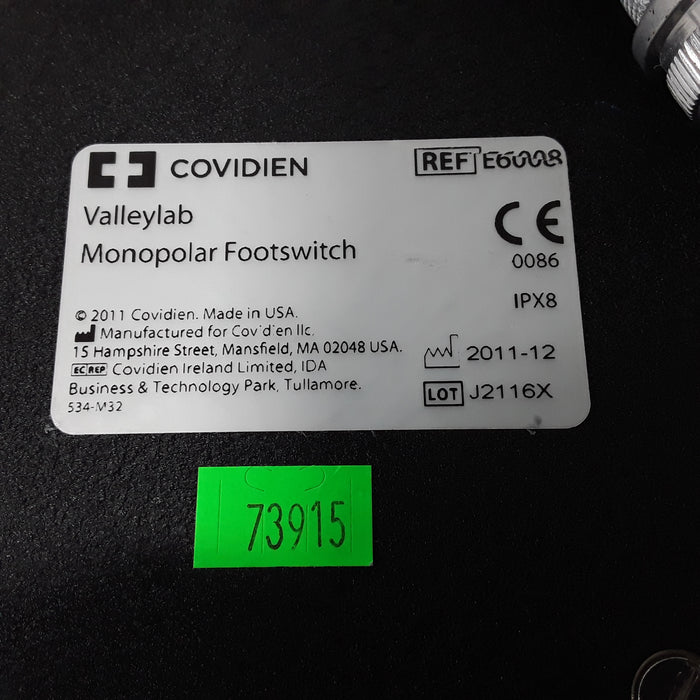 Valleylab E6008 Monopolar Electrosurgical Footswitch