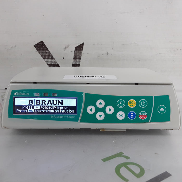 B. Braun Infusomat Space w/AC Adapter Infusion Pump