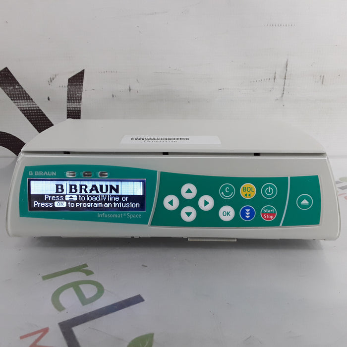 B. Braun Infusomat Space w/AC Adapter Infusion Pump