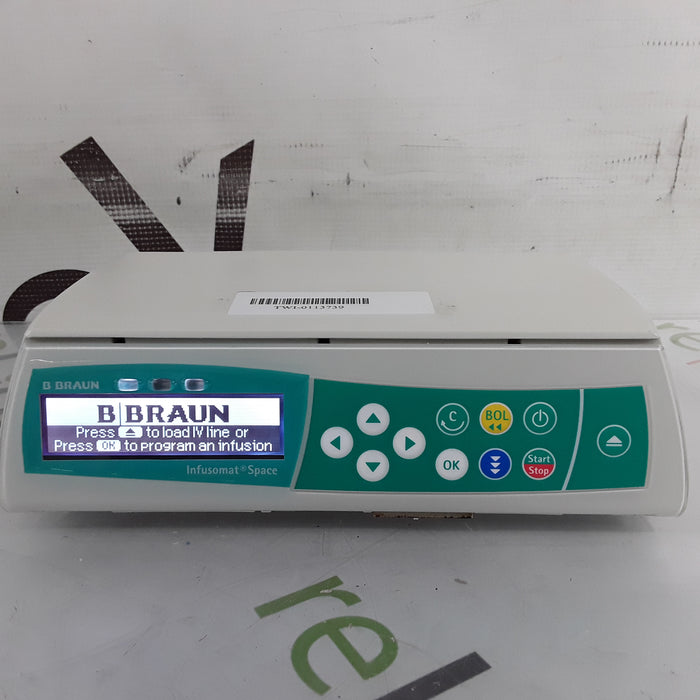 B. Braun Infusomat Space w/AC Adapter Infusion Pump