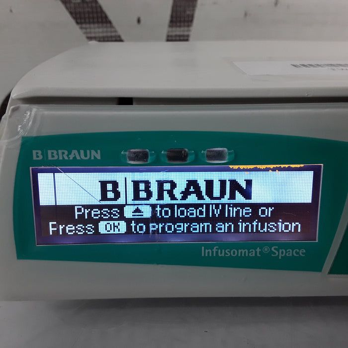 B. Braun Infusomat Space w/AC Adapter Infusion Pump