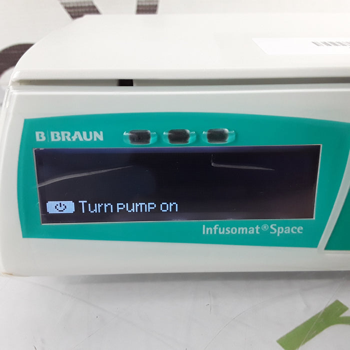 B. Braun Infusomat Space w/AC Adapter Infusion Pump