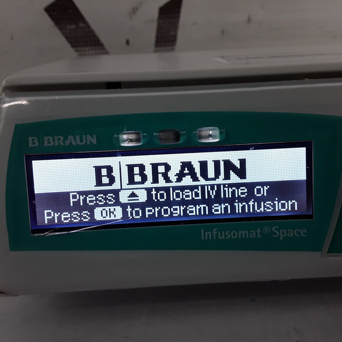 B. Braun Infusomat Space w/AC Adapter Infusion Pump