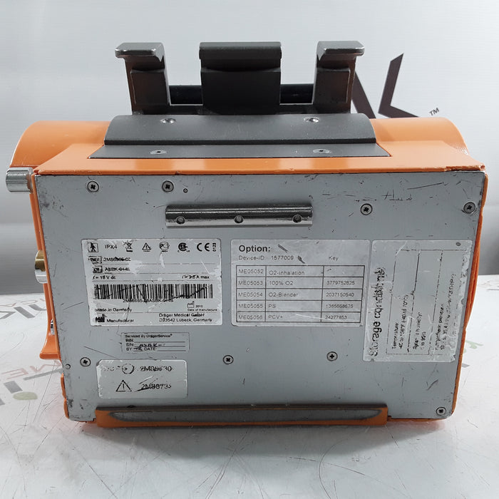 Draeger Medical Oxylog 3000 Portable Ventilator