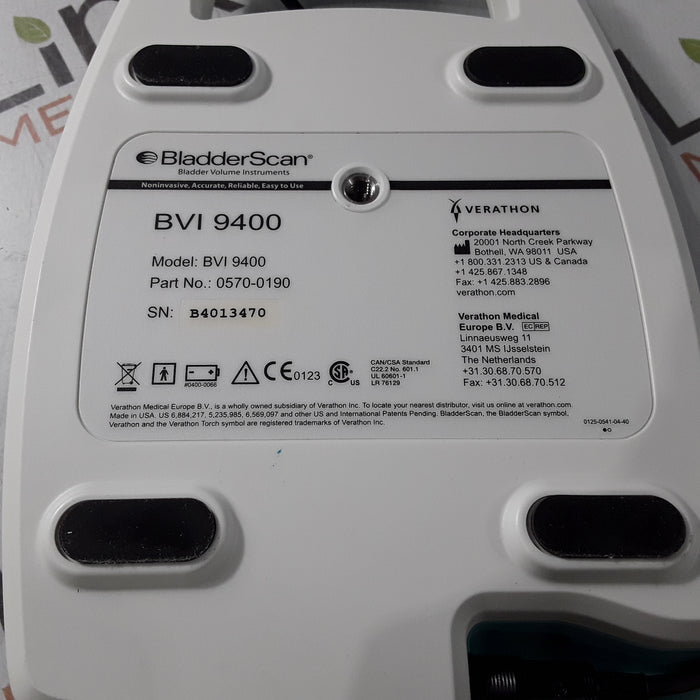 Verathon Medical, Inc BVI 9400 Bladderscan