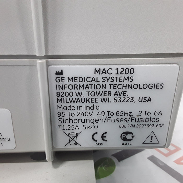 GE Healthcare MAC 1200 ECG