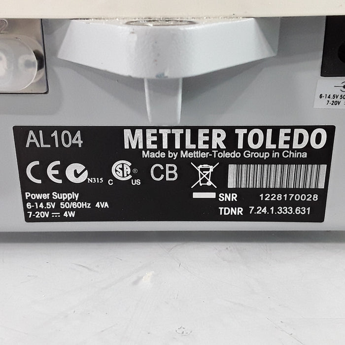 Mettler-Toledo, Inc. AL-104 Analytical Balance Scale