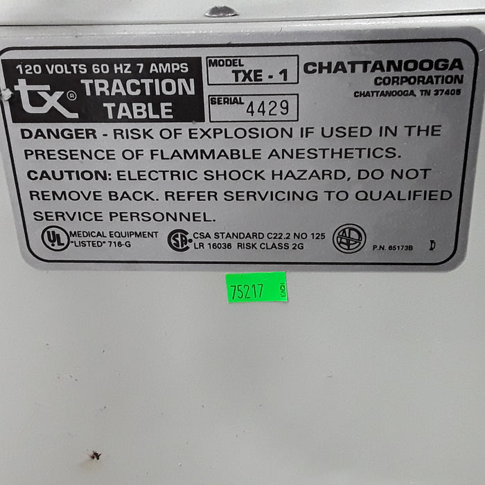 Chattanooga Group Triton TXE-1 Traction Table