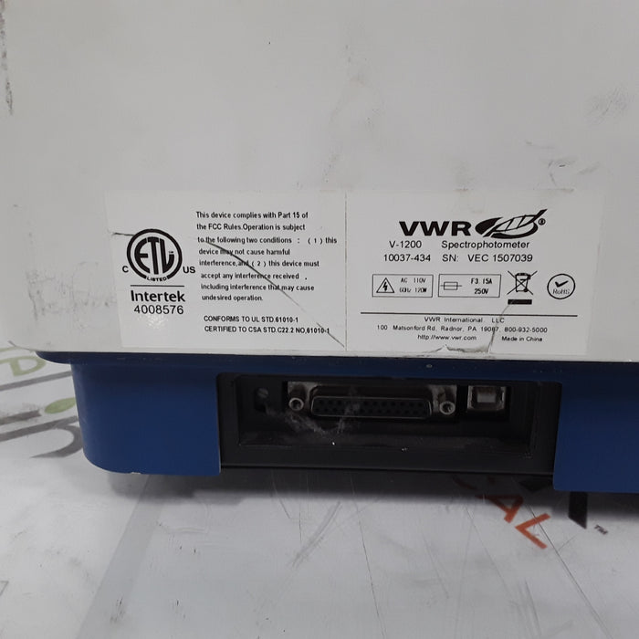 VWR V-1200 Spectrophotometer