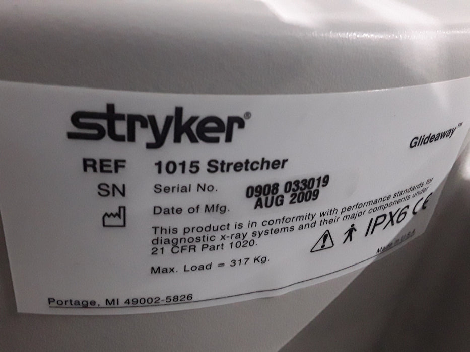 Stryker 1015 Big Wheel Glideaway Stretcher