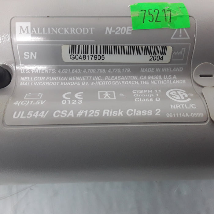 Nellcor N-20E Handheld Pulse Oximeter