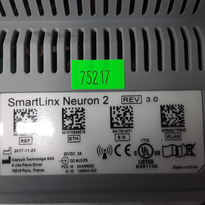 Smartlinx Inc Capsule Technologies Neuron 2 Monitor