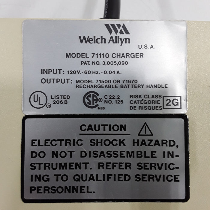 Welch Allyn 71110 3.5V Desk Charger