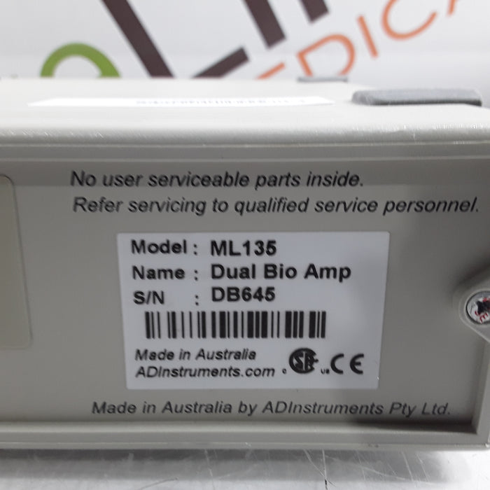 AD Instruments ML135 Dual Bio Amp