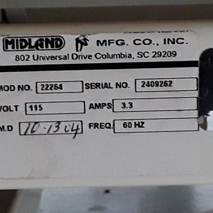 Midland 22264 Bariatric Table