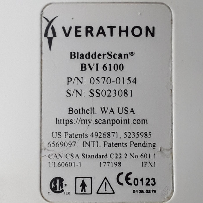 Verathon Medical, Inc BVI 6100 Bladder Scanner