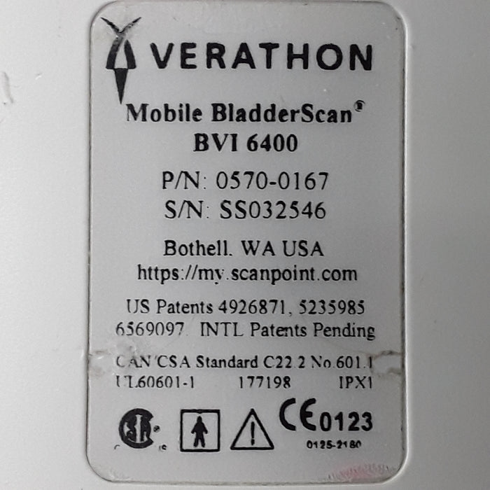 Verathon Medical, Inc BVI 6400 Bladder Scanner