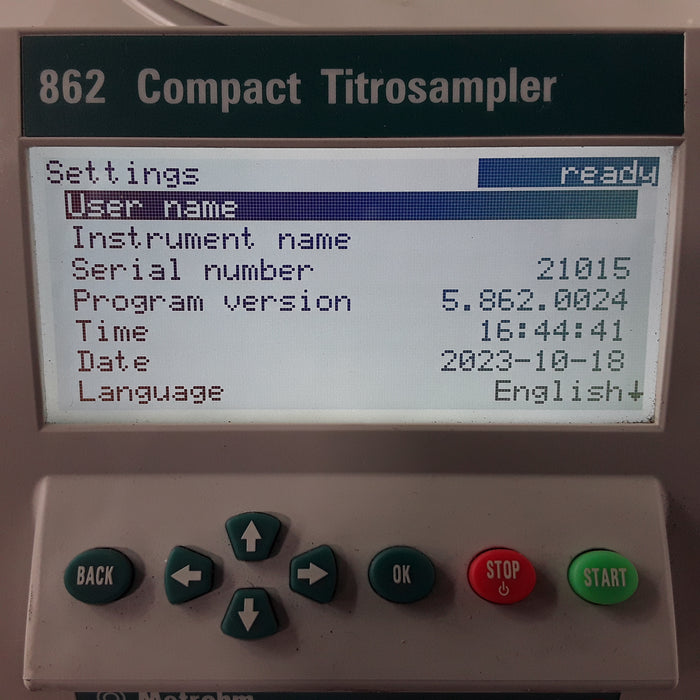 Metrohm 862 Compact Titrosampler