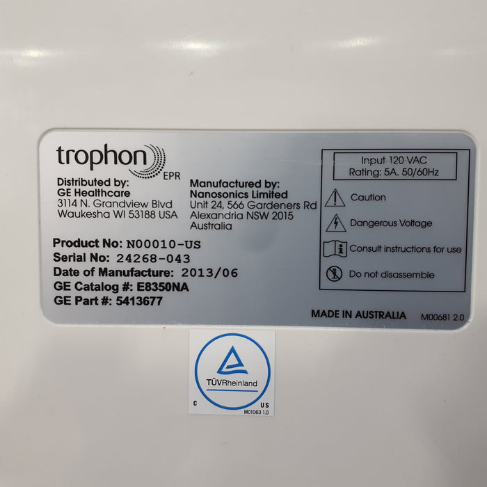 NanoSonics Trophon EPR High Level Disinfection