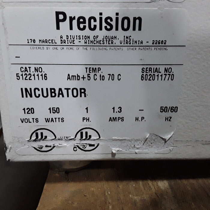 Precision Equipment Thelco Incubator