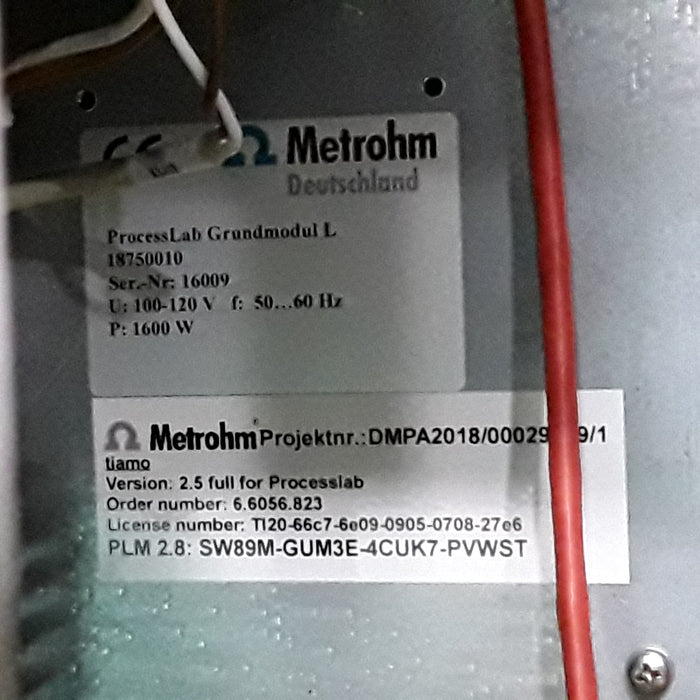 Metrohm Grundmodul L Process Lab