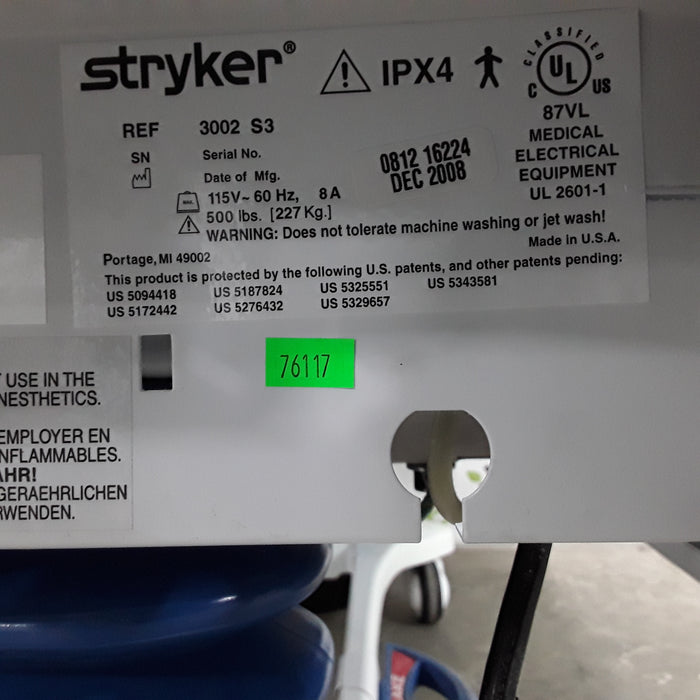 Stryker Secure III 3002 Hospital Bed