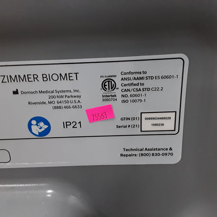 Zimmer Biomet Intellicart System Duo Fluid Cart