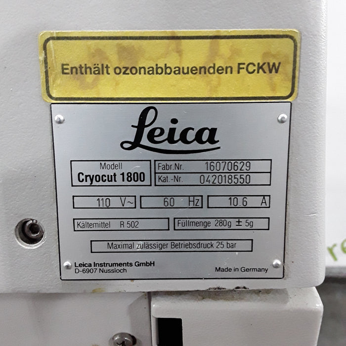 Leica Cryocut 1800 Cryostat