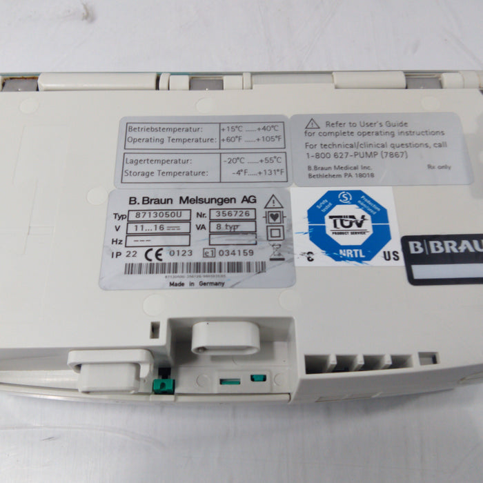 B. Braun Infusomat Space w/AC Adapter Infusion Pump