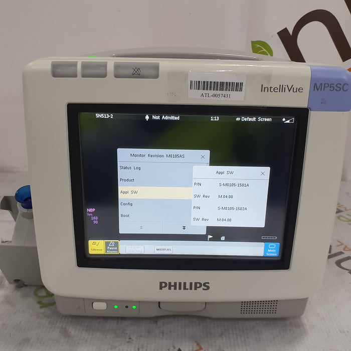 Philips IntelliVue MP5SC Fast SpO2, NIBP Spot Check Monitor