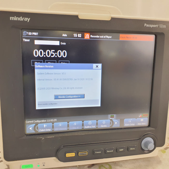 Mindray Passport 12m Patient Monitor