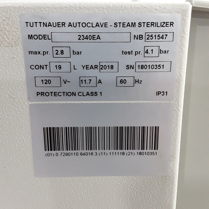 Tuttnauer EZ9 Autoclave