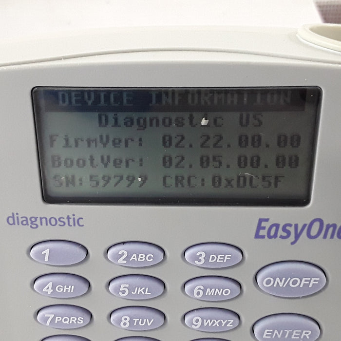 NDD Medical Technologies Inc EasyOne Diagnostic Spirometry System