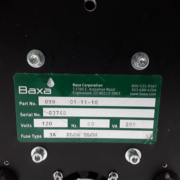 Baxa Corporation Repeater Pump Peristaltic Fluid Transfer