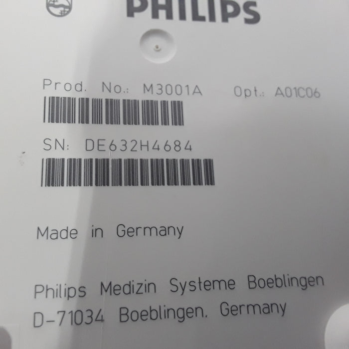 Philips M3001A-A01C06 Fast SpO2, NIBP, ECG, Temp, IBP MMS Module